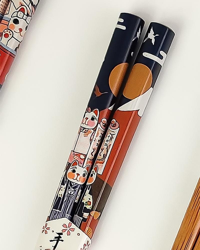 Japanese Maneki Neko Cat Chopsticks