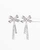 NYU NYU Silver Bowknot Earrings