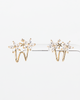 NYU NYU Starlight Flower Spiral Studs