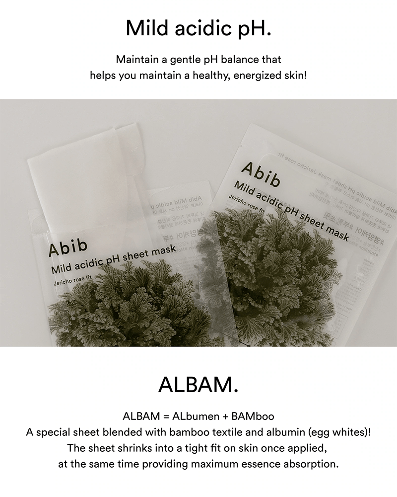 Abib Mild Acidic pH Sheet Mask #Jericho Rose Fit