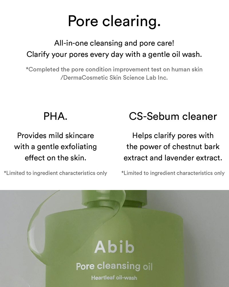 Abib Pore Cleansing Oil Heartleaf Oil Wash