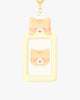 DUCKY WORLD Cheese Cat Photocard Holder Keyring