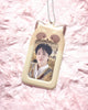 DUCKY WORLD Jelly Raccoon Photocard Holder Keyring