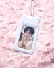 DUCKY WORLD Jelly White Nyangi Cat Photocard Holder Keyring