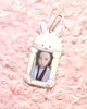 DUCKY WORLD Malang White Rabbit Photocard Holder Keyring