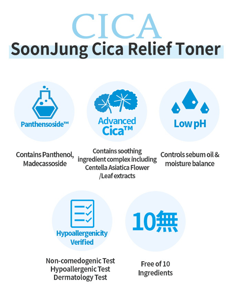 Etude House SoonJung Cica Relief Toner