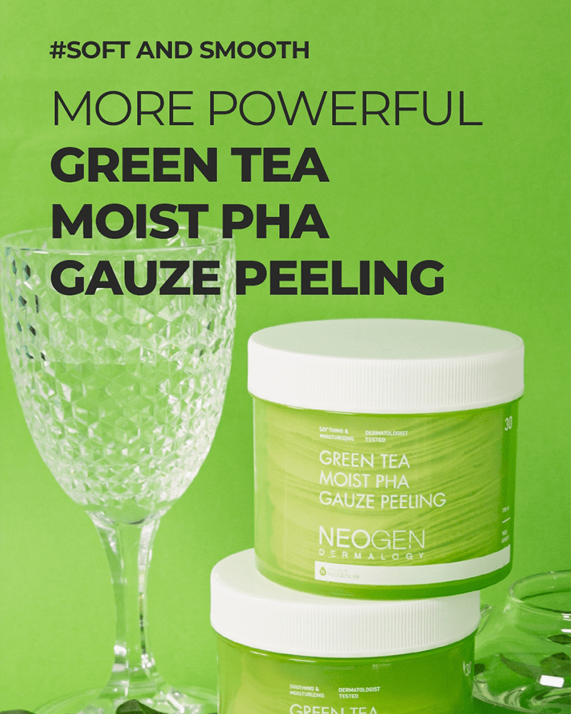 NEOGEN Green Tea Moist PHA Gauze Peeling Pads