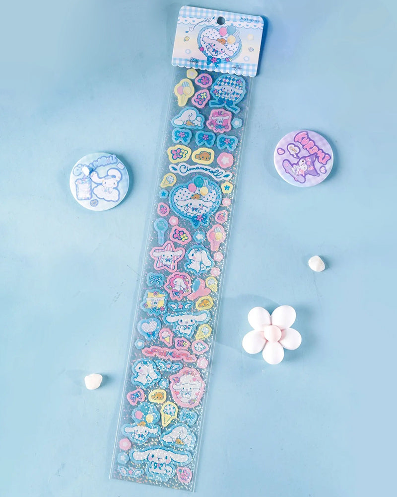 Sanrio© Characters Flower Days Glitter Sticker Sheet