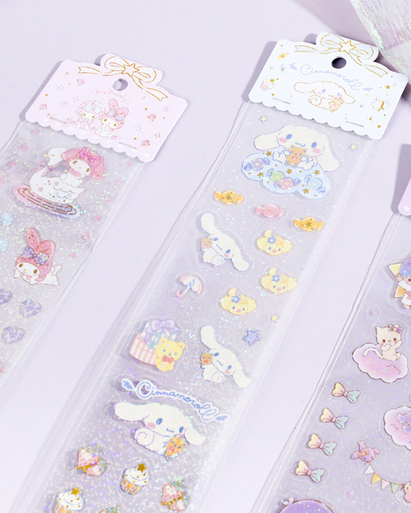 Sanrio© Characters Wonderful Time Glitter Sticker Sheet