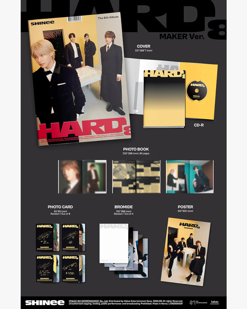 SHINEE - VOL.8 [HARD] (PHOTO BOOK VER.) (3 VERSIONS)