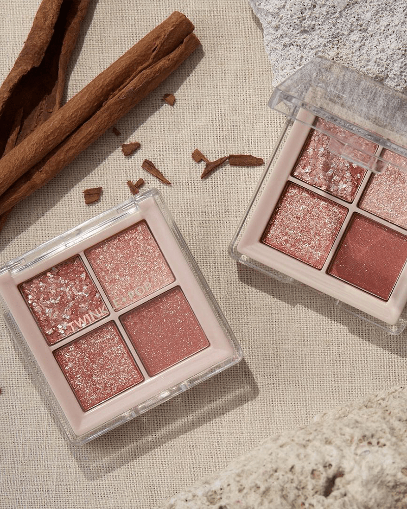 TWINKLE POP by CLIO Pearl Flex Glitter Eye Palette #01 HEY, ROSE